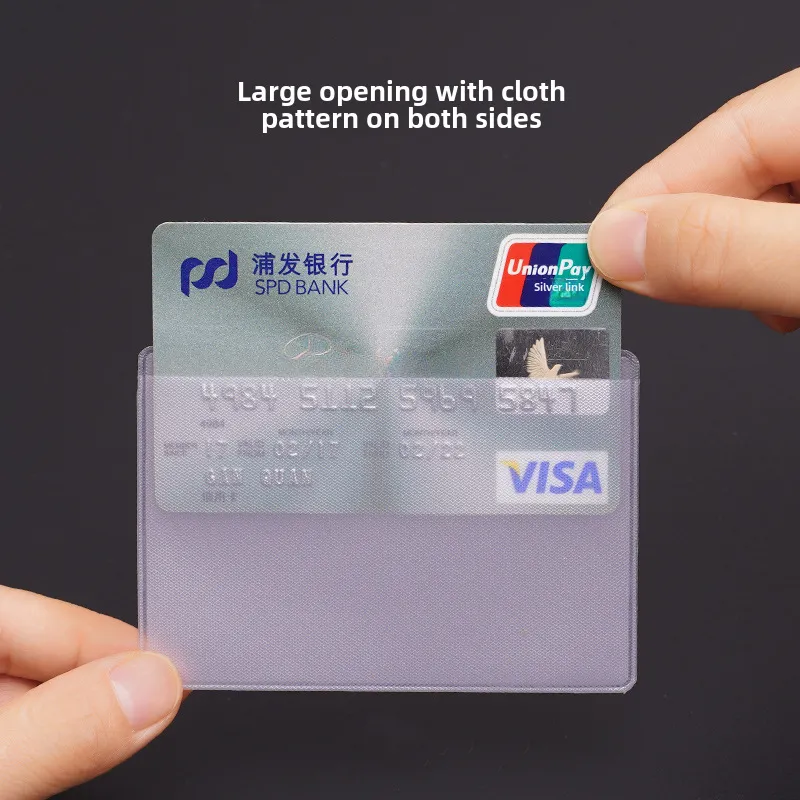 5 pcs Transparent PVC Card Holder 2