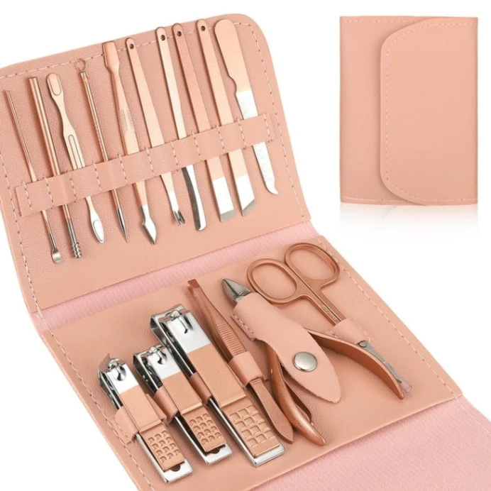 16 Pcs Manicure Set Professional Nail Clippers Pedicure Kit,
