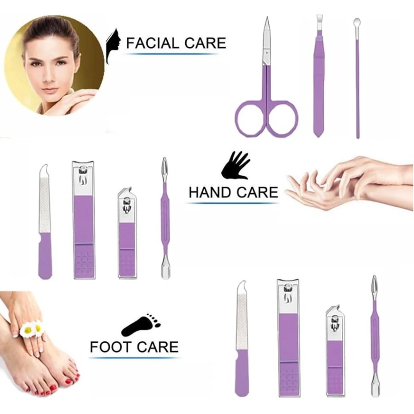 16 Pcs Manicure Set Professional Nail Clippers Pedicure Kit, 4