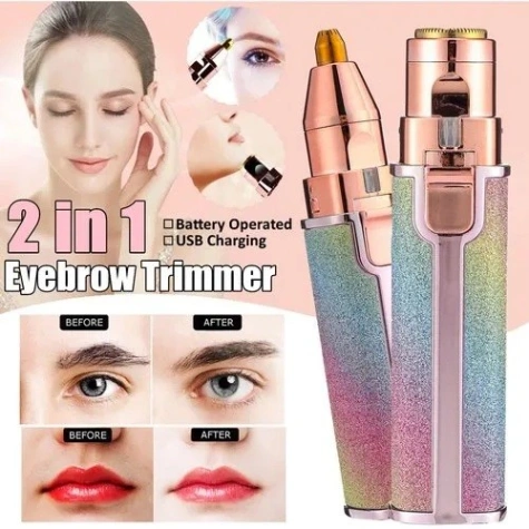 2 in 1 Electric Eyebrow Trimmer, Blawless Facial Hair Remover