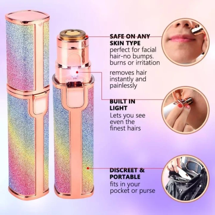 2 in 1 Electric Eyebrow Trimmer, Blawless Facial Hair Remover 6