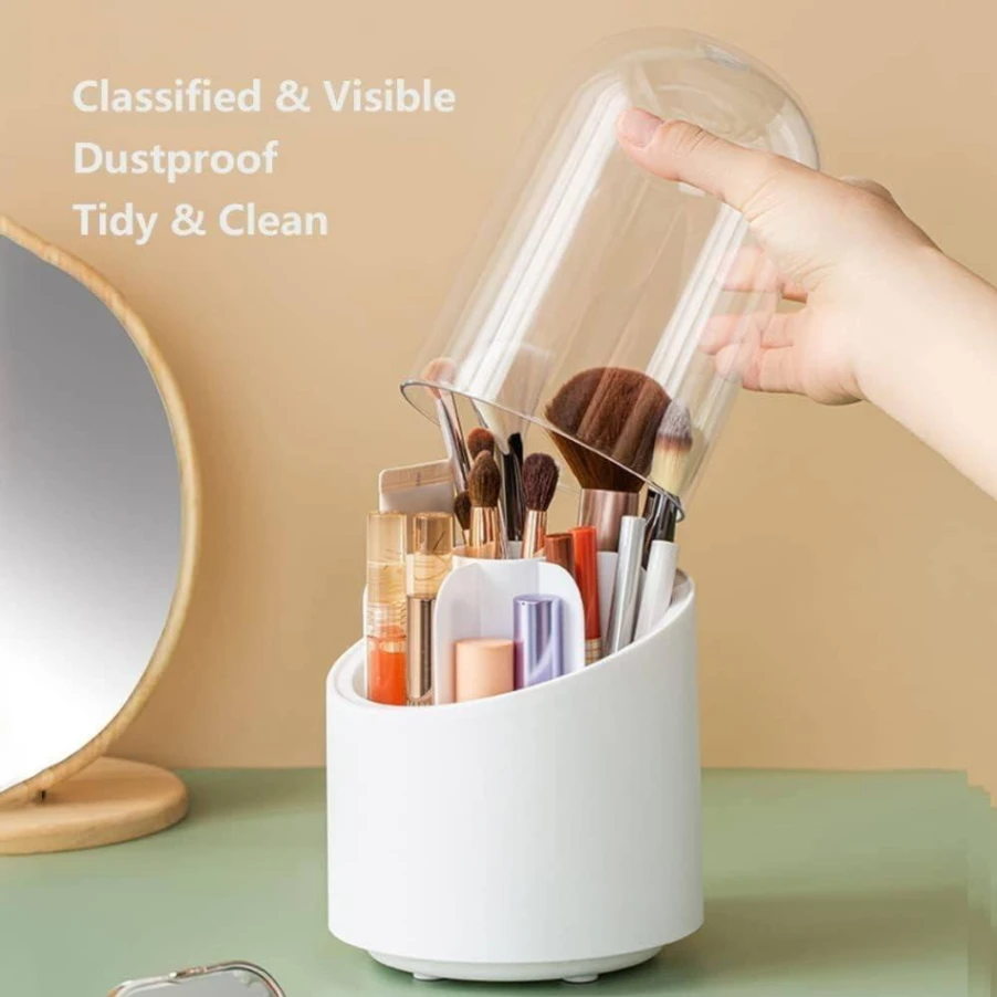 360° Rotating Makeup Brush Holder 2