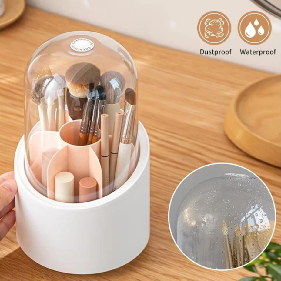360° Rotating Makeup Brush Holder 3