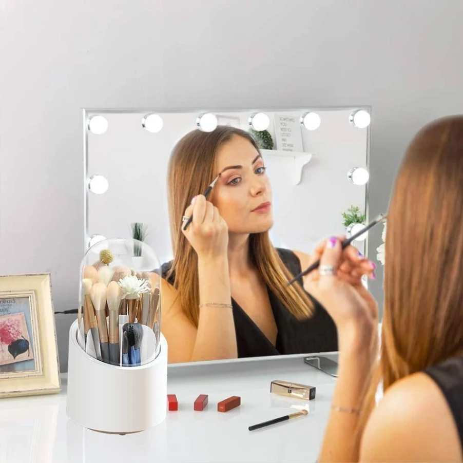 360° Rotating Makeup Brush Holder 5