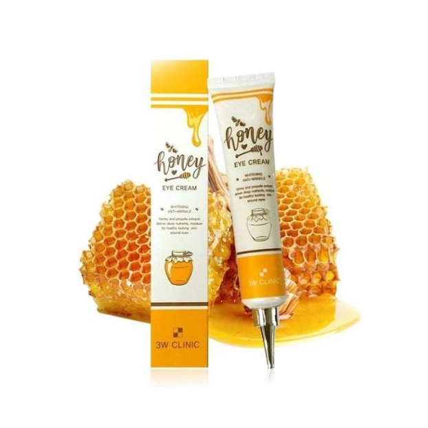3W Clinic Honey Eye Cream for Dark Circles Puffiness And Fine Lines 40 Ml 4